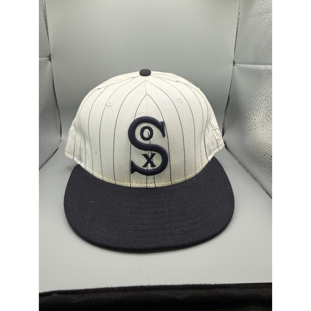 Chicago White Sox New Era 59FIFTY Cooperstown Fitted Hat 7 1/4 Pinstripe